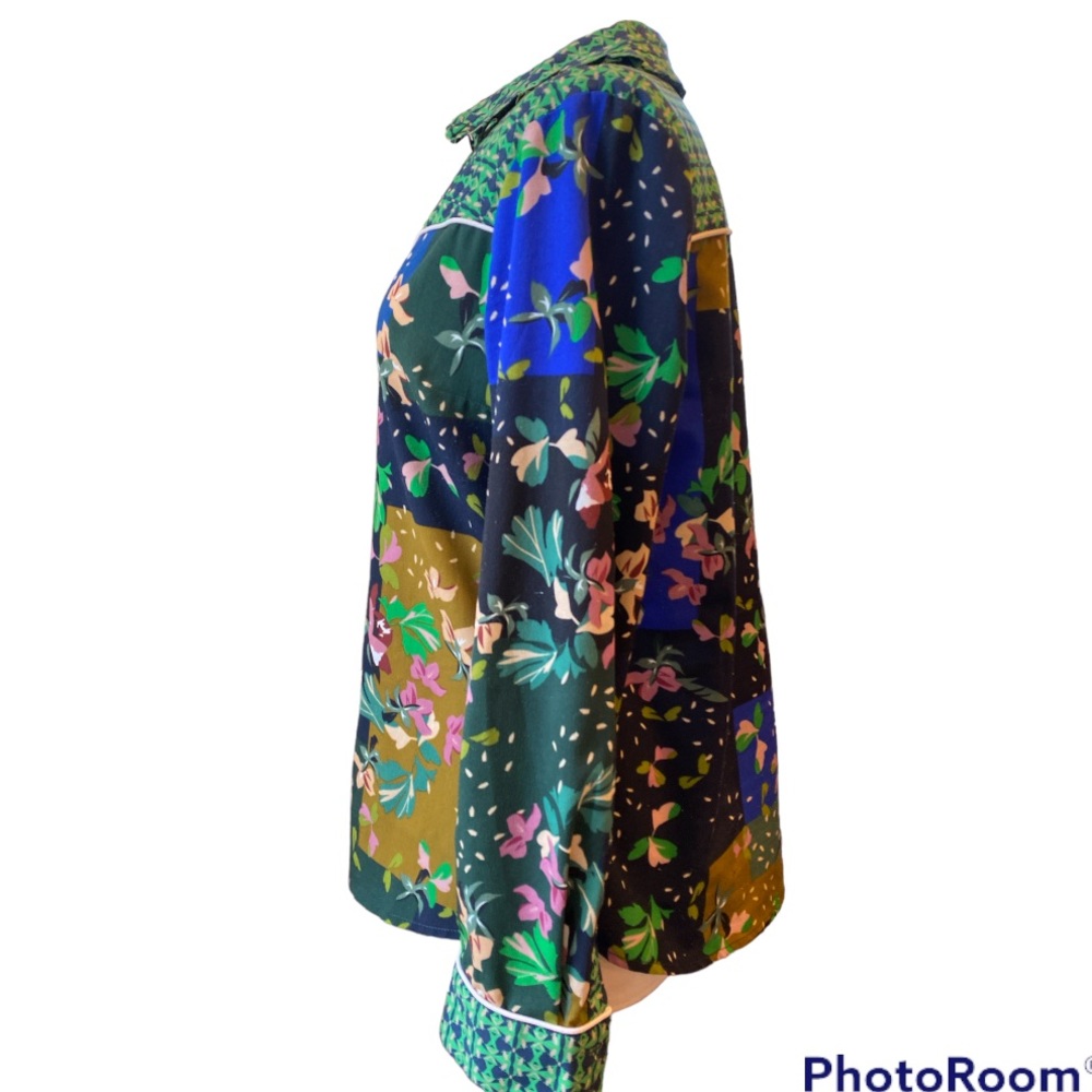 Cabi 5520 Bronco Patchwork Button Up Blouse - image 5